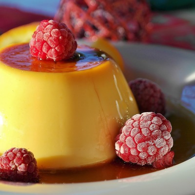 Flan de queso